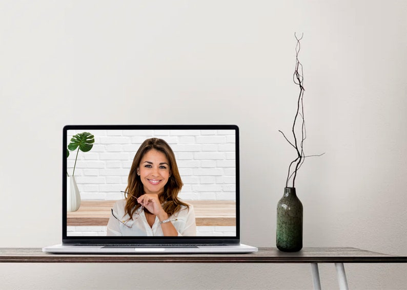 Home Office Zoom Background, Zoom Meeting Virtual Background Bricks, MS