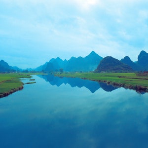 Zoom Background Mountains and Lake, Microsoft Teams Virtual Background Scenery, Zoom Office Realistic Landscape, Zoom Meeting Backdrop PNG
