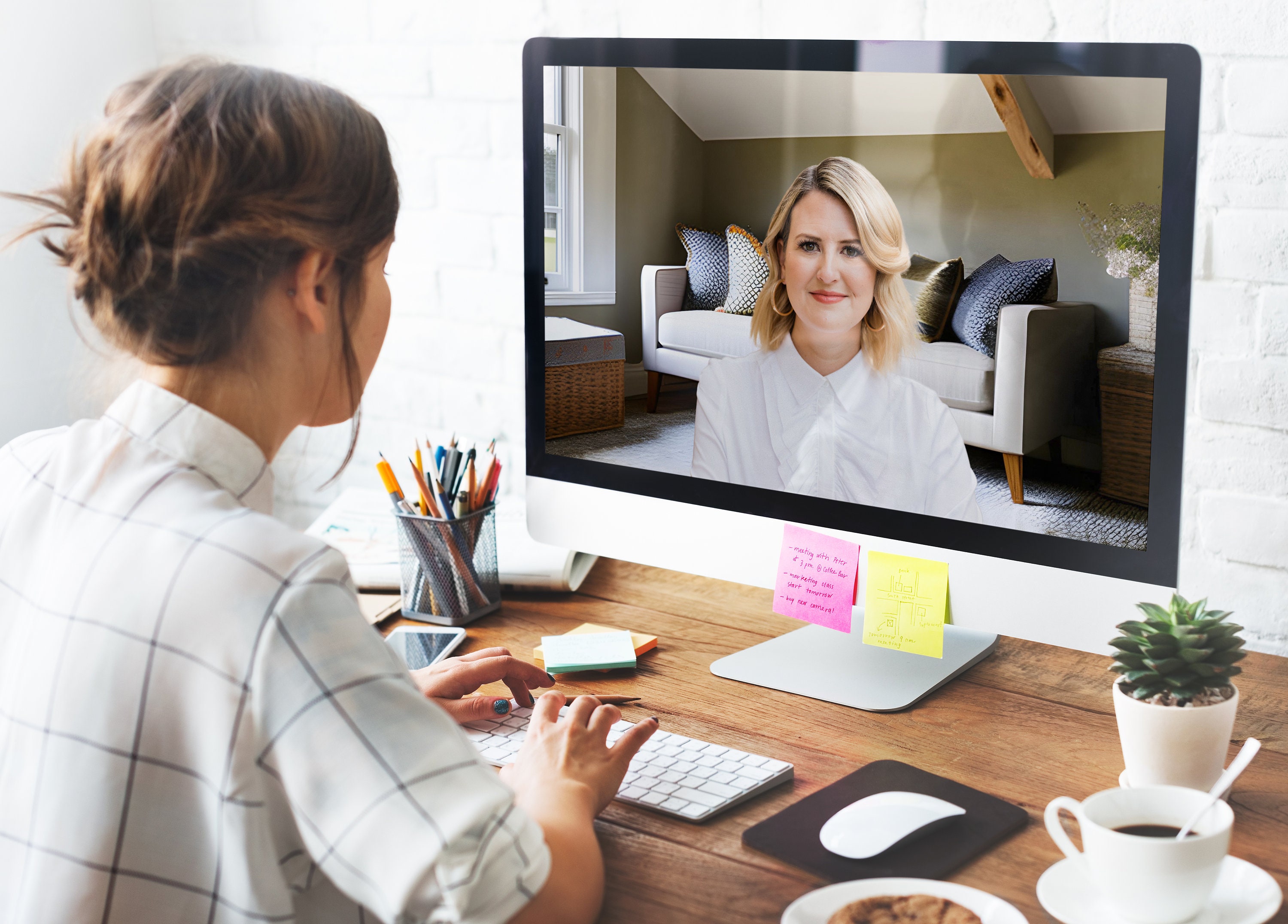 Zoom Background Instant Download, Zoom Backgrounds Home Office Backdrop ...
