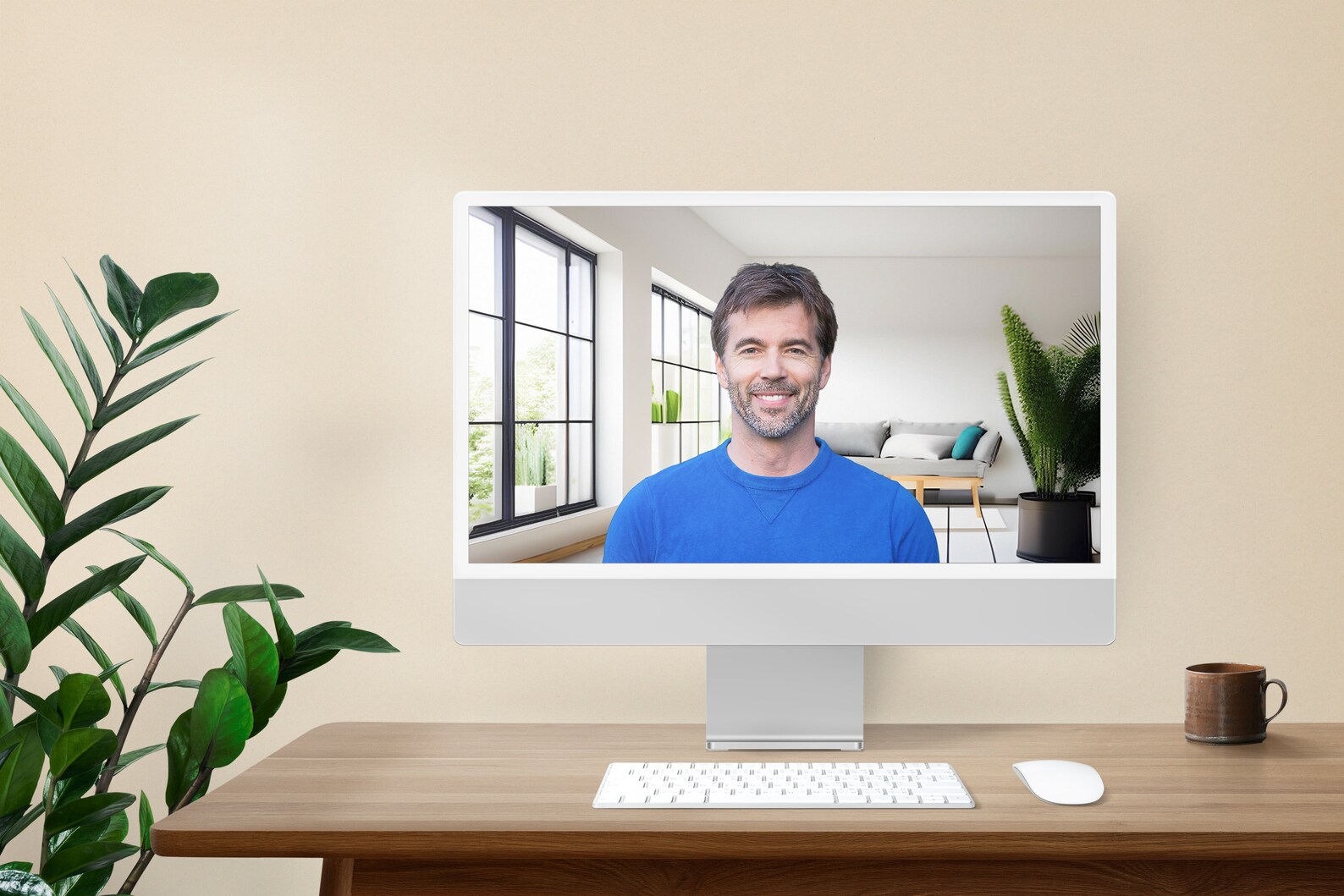 Zoom Background, Work From Home Virtual Background, MS Teams Backdrop