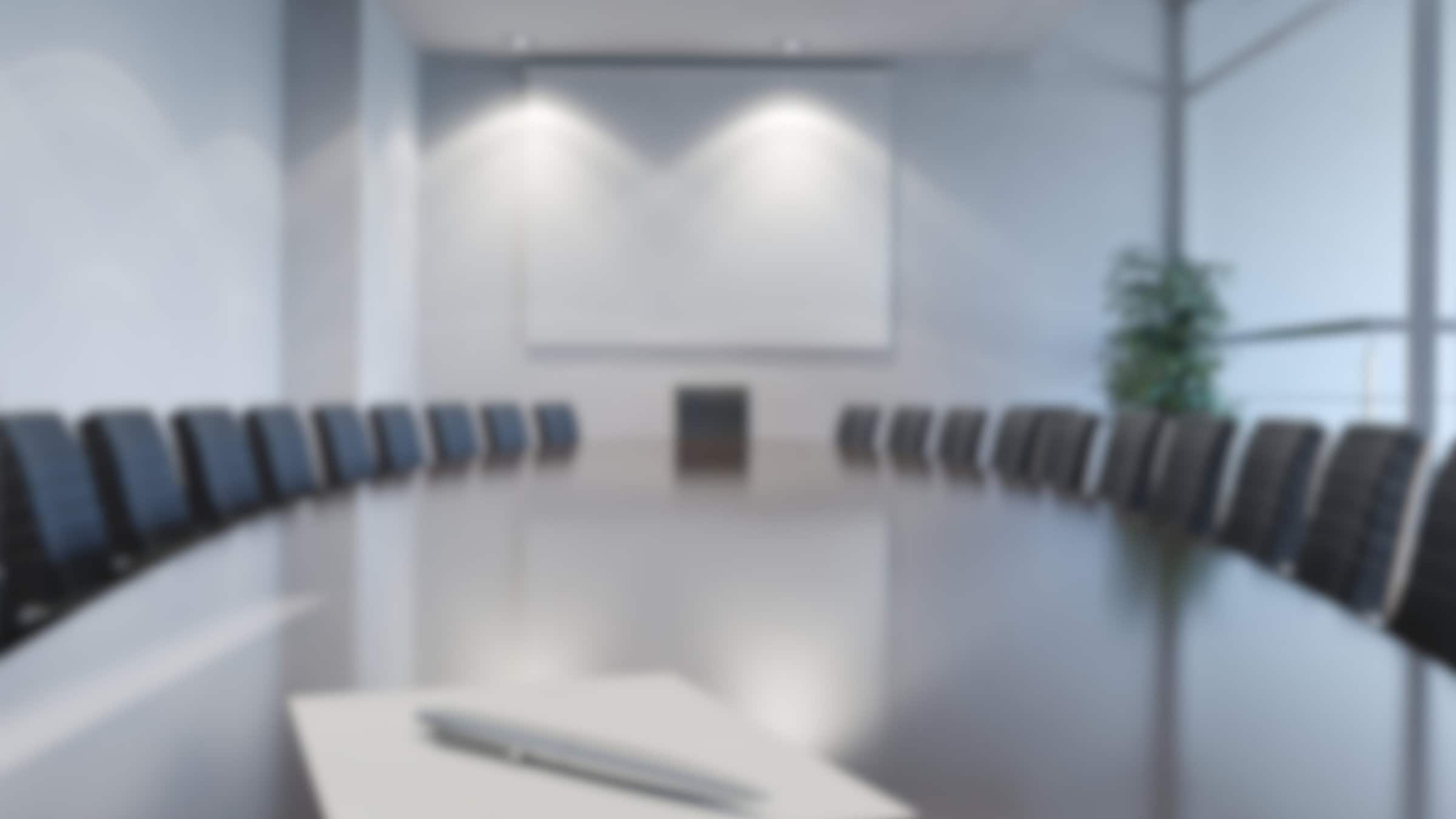 Zoom Background Modern Office, Blurred Boardroom Zoom Meeting Backdrop