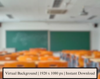 Blurred Zoom Background Teacher, Vipkid Teacher Blurry Virtual Backdrop, ESL Teacher Background, Professional Teaching Online School Zoom