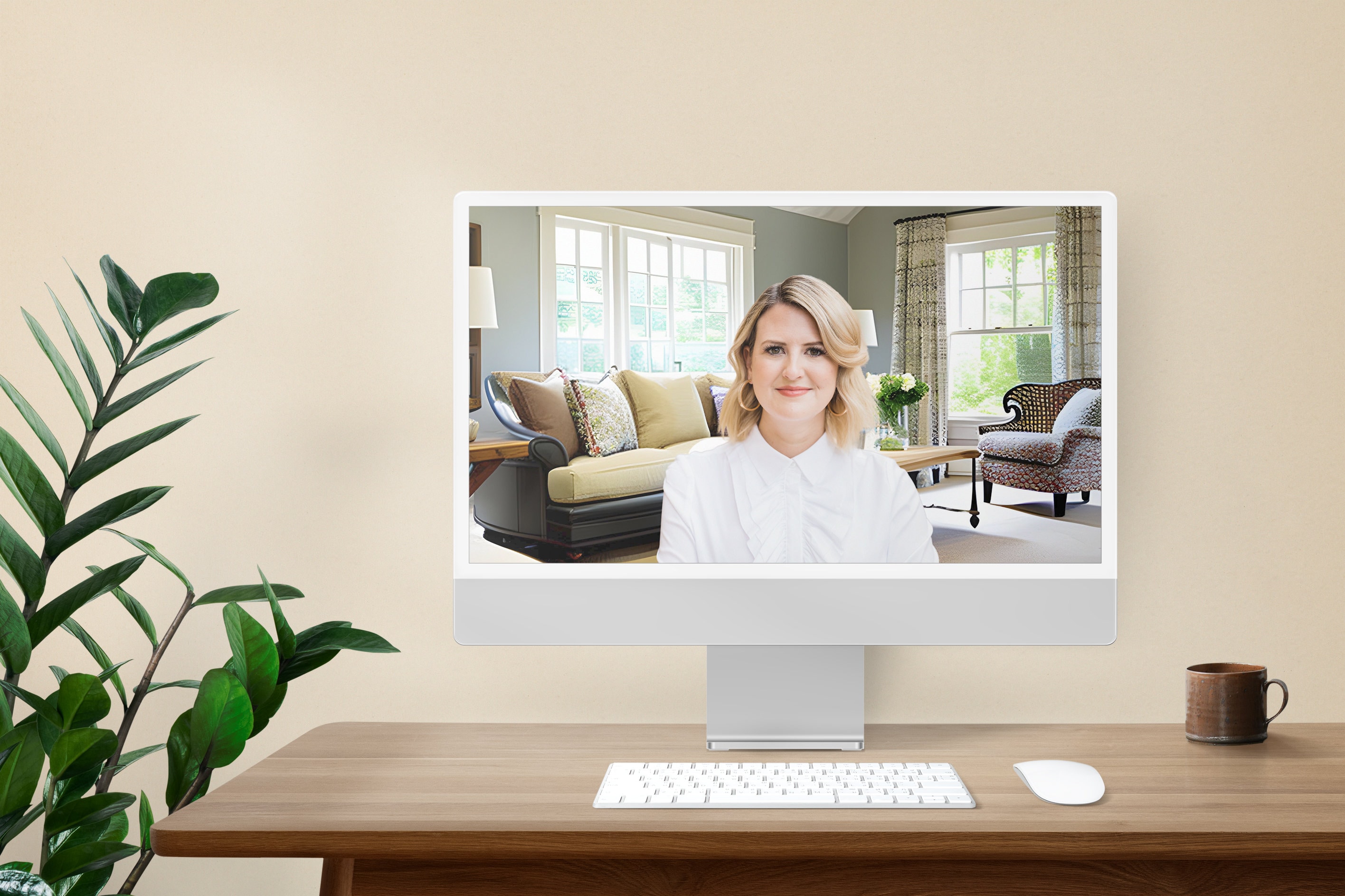 Remote Backdrop Zoom Background Instant Download, Zoom Backgrounds Home Office Backdrop ...