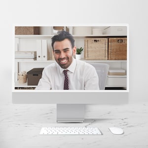 Bookshelf Virtual Background, Lawyer Zoom Background, Professional Office Background, Plain Zoom Background, Virtual Student Teams Backdrop