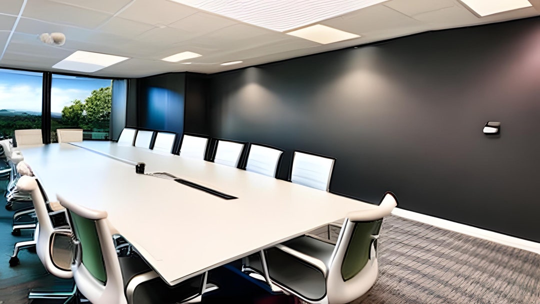 Boardroom Table Virtual Background for Zoom Meeting, Professional Zoom