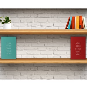 Custom Author Virtual Background with Books, Personalized Writer Zoom Background Wooden Bookshelf, Home Office Backdrop, MS Team Background