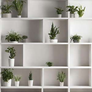 Minimalist Bookshelf Zoom Background, Bookcase Zoom Backdrop, White MS ...