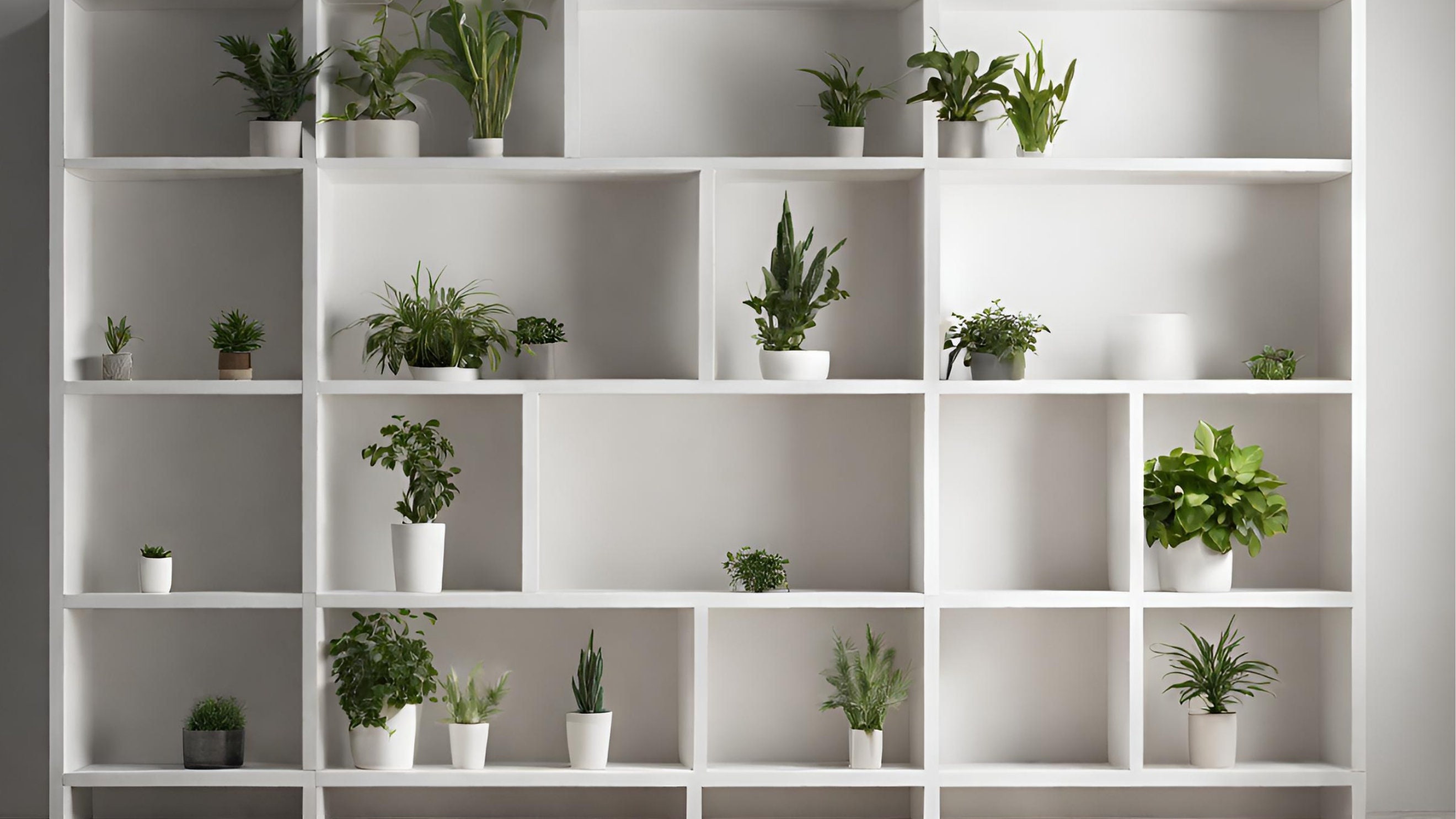 Minimalist Bookshelf Zoom Background, Bookcase Zoom Backdrop, White MS