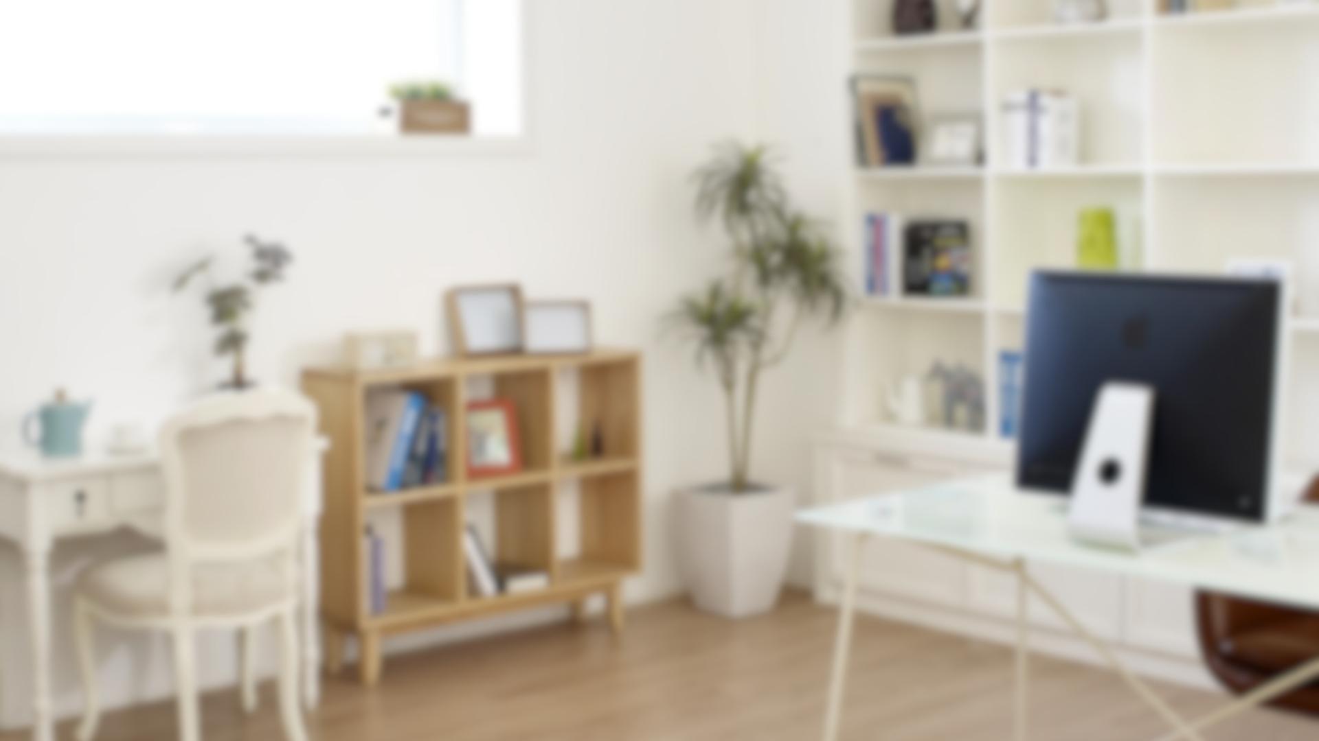 Home Office Zoom Background Blurry, Blurred Background, Zoom Virtual Background, Modern Realistic MS Teams Digital Virtual Backdrop Blurry