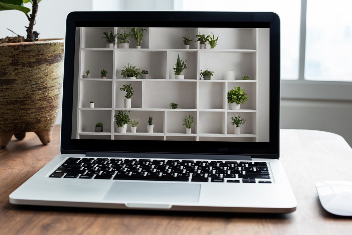 Minimalist Bookshelf Zoom Background, Bookcase Zoom Backdrop, White MS ...