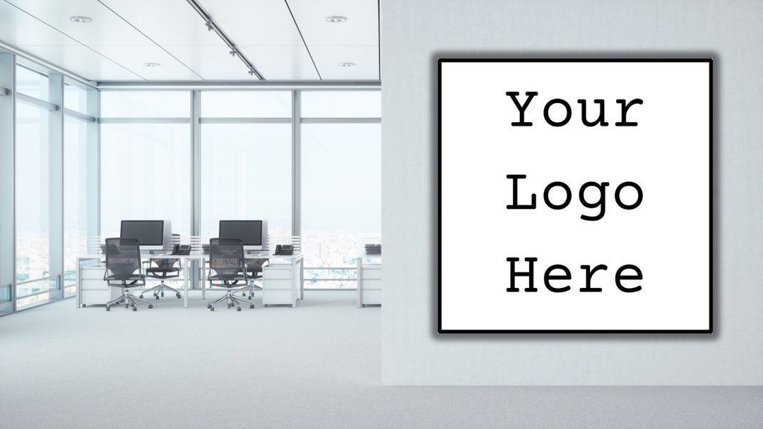 Personalized zoom background with logo custom corporate office zoom