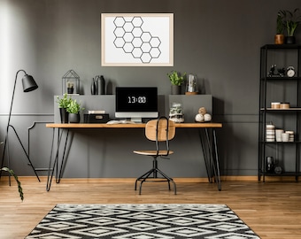 Modern Home Office Zoom Background, Virtual Background, Zoom Meeting, Zoom Backdrop, Teams Background, Office Background, Zoom Backdrop