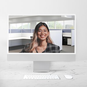 Office Zoom Background, Online Meeting Background, Plain Background Zoom, Bright Professional Virtual Background, Zoom Backgrounds Office