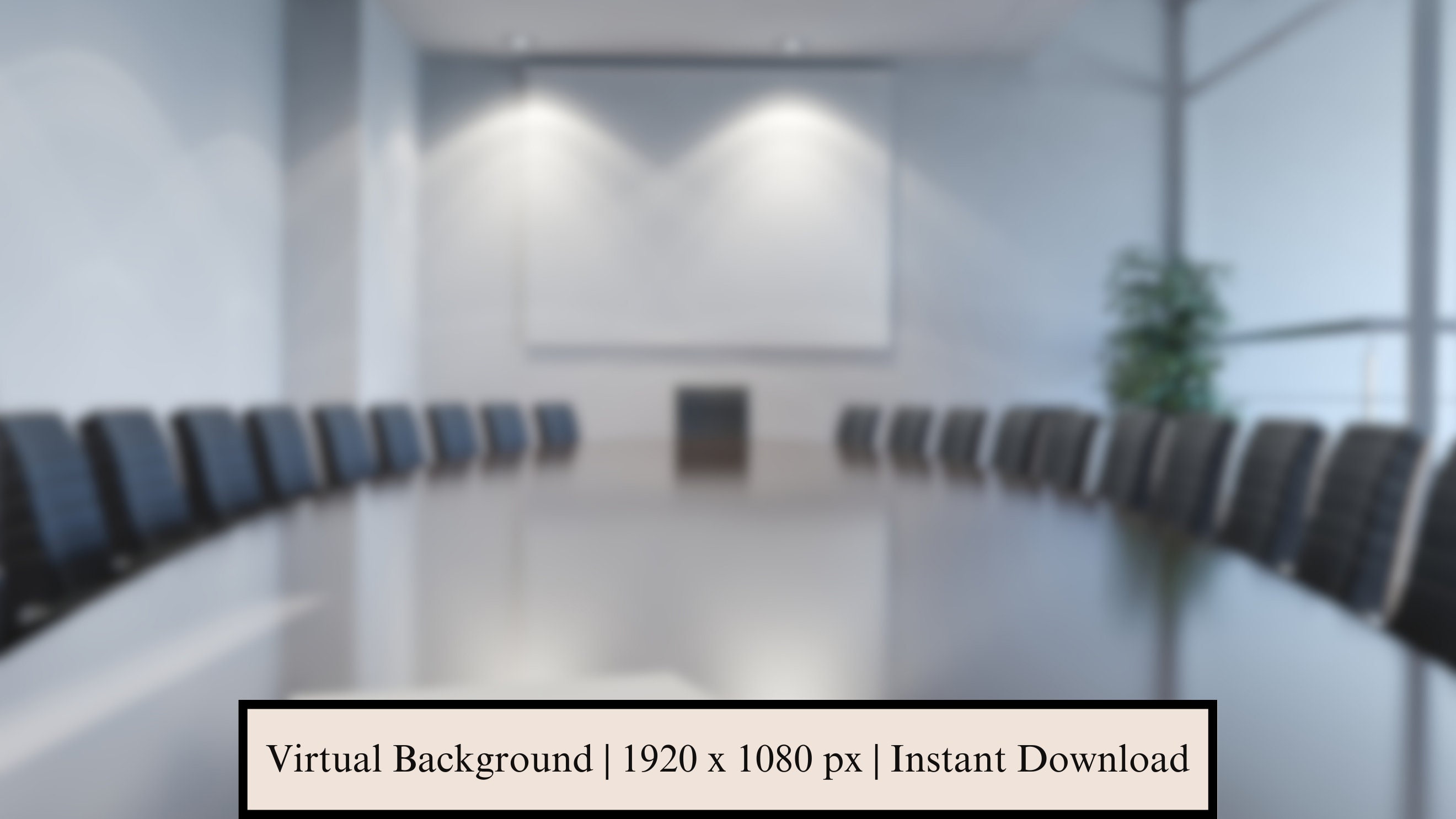 Zoom Background Modern Office, Blurred Boardroom Zoom Meeting Backdrop