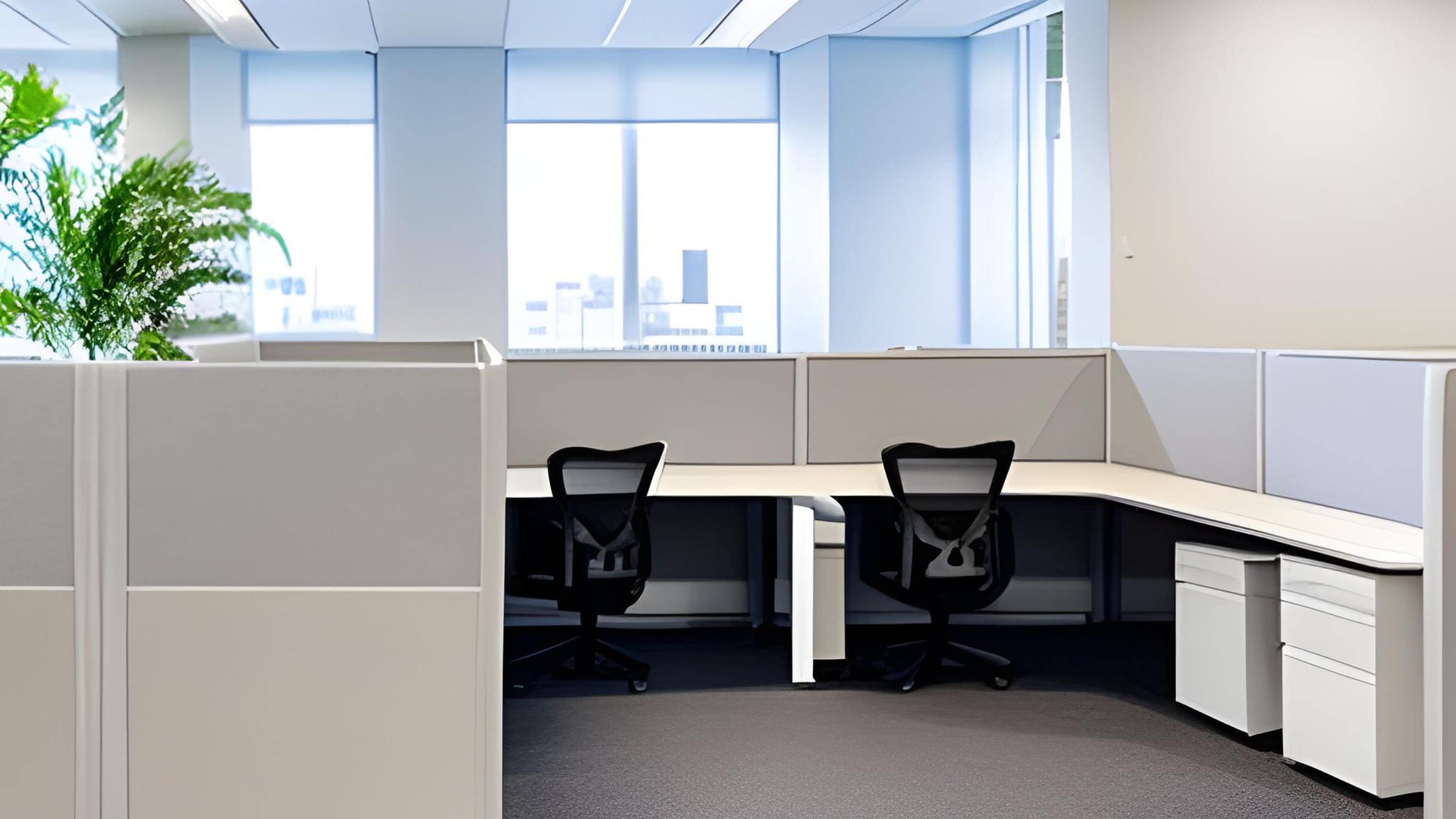 Cubicle Zoom Background, Work From Home Virtual Background, MS Teams