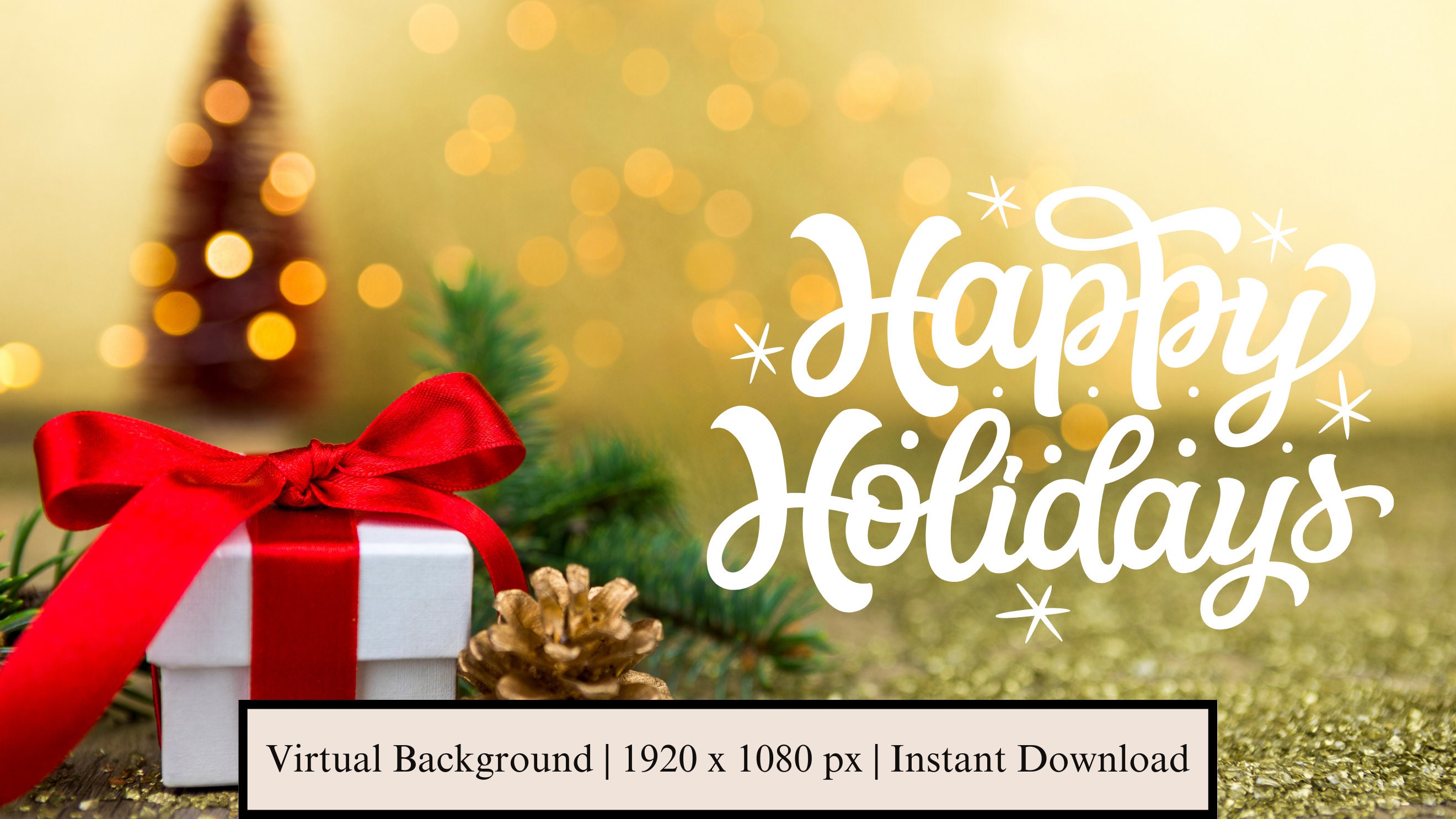 Zoom Christmas Backgrounds, Digital Holiday Backdrop, Home Office ...