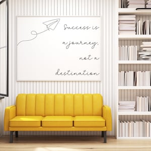 Positive Home Office Zoom Background, Success Quote Office Backdrop, Zoom Meeting Virtual Background, Living Room Teams Instant Background