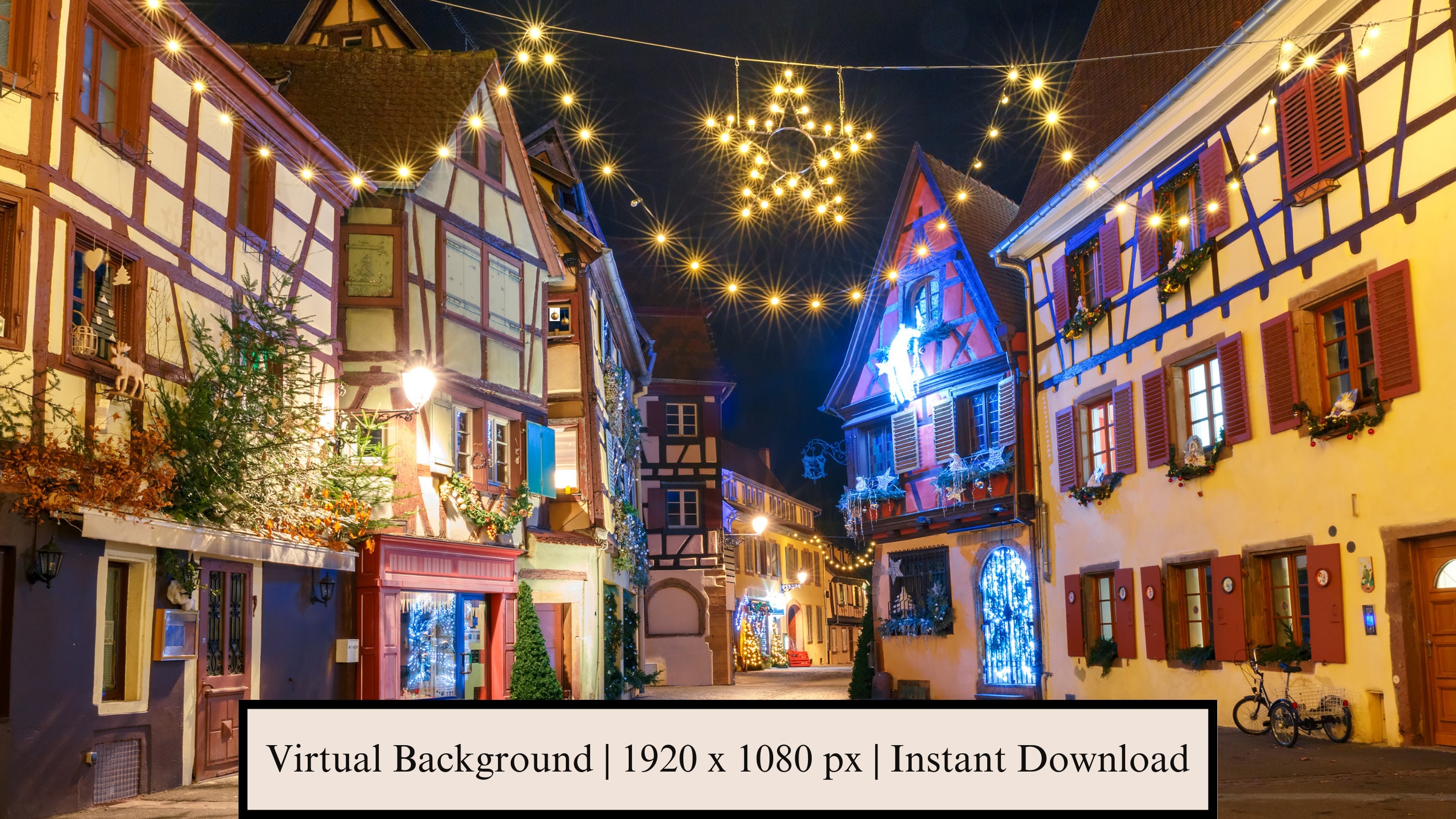 Zoom Background Christmas Digital Download, Zoom Christmas Backgrounds ...