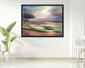 Realistic Home Office Background with Painting, Zoom Background Teacher, MS Team Background, Professional Zoom Virtual Background Digital