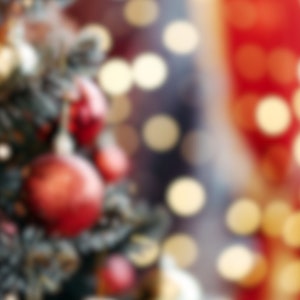 Christmas Virtual Zoom Background, Blurred Christmas Lights Digital Backdrop, Blurry Lights Zoom Meeting Background, Xmas Holiday Background