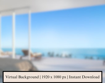 Virtual Zoom Background Window, Blurred Background Digital Download, Blurry Backdrop Zoom Meeting, Zoom Backgrounds Window, Home Office PNG