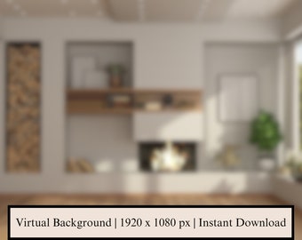 Zoom Background Office Blur, Blurry Digital Virtual Background, Professional Home Office MS Teams Background, Zoom Backgrounds Blurred PNG