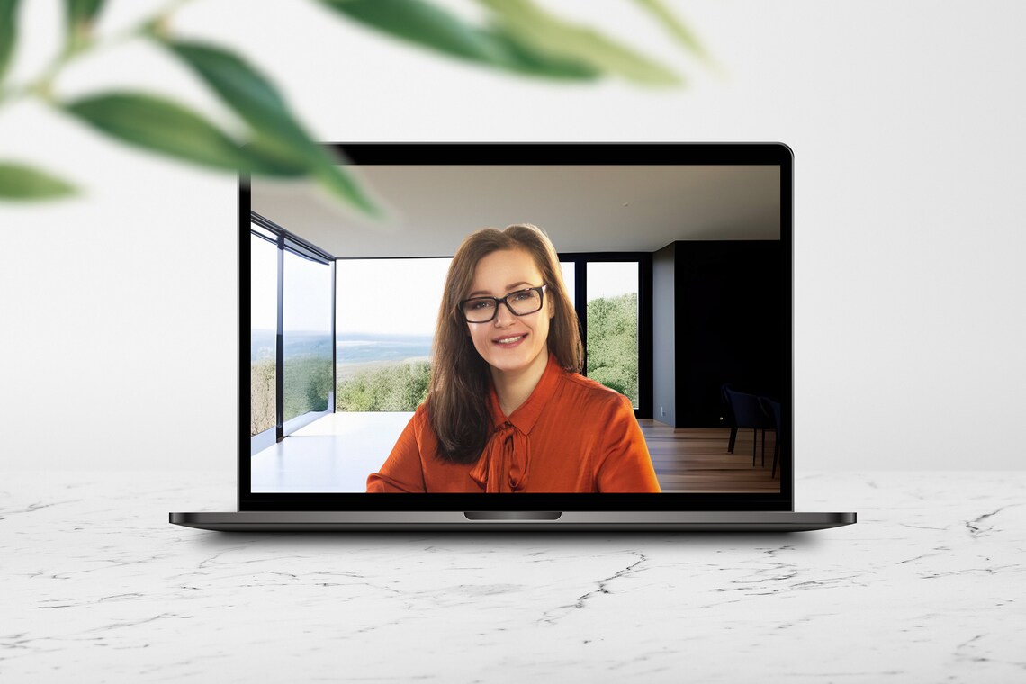 Scenery Zoom Background With Window, MS Teams Digital Download Virtual