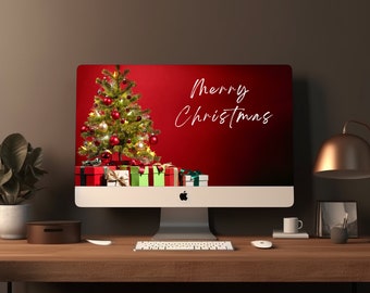 Frohe Weihnachten virtueller Hintergrund, Weihnachtsbaum digitaler Download Zoom Hintergrund, Zoom Meeting Xmas Hintergrund, festlicher Urlaub Hintergrund