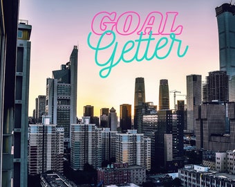 Skyline Zoom Background, Home Office Virtual Background Digital Download, Motivational Zoom Meeting Backdrop, Microsoft Teams Background