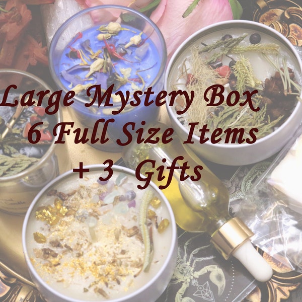 Witchy Mystery Box - Full Size Items + Gift, Spiritual Gift, Witch Gift, Surprise, Sabbath, Yule, Witch Kit, Baby Witch, Self-Care