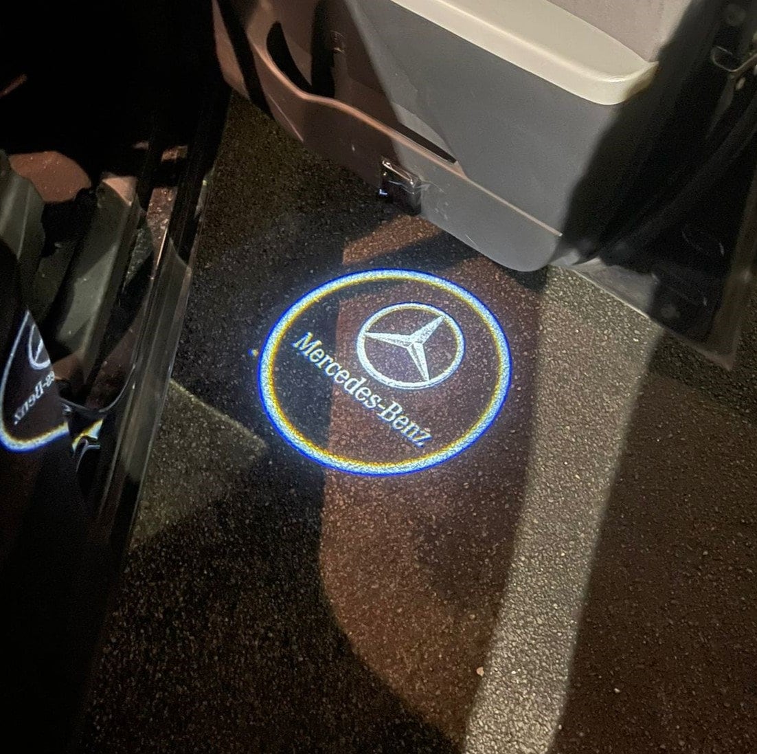 2X Car LED Door Light Projectors Logo Puddle Courtesy Nanoglass Kit for  Mercedes Benz Classultra Bright Kit That Image NEVER FADE 