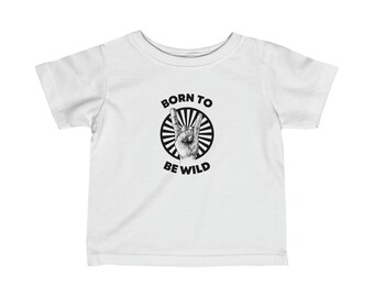 T-shirt pour bébé Born to be wild, bambin, vêtement, cadeau, cadeau, bébé