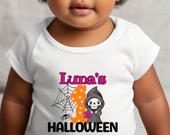 Personalized Baby's First Halloween Bodysuit, Spooky Season Outfit