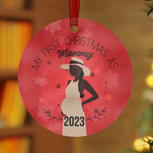 Erwarte Ornament Erstes Mal Mama Geschenk Mein erstes Weihnachten Neue Mutter Schwangerschaft Ornament Mama erstes Weihnachten Baby auf dem Weg Christian merch