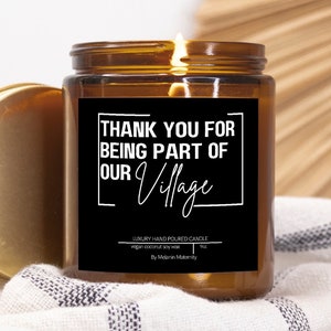 Thank you Baby shower Bridesmaid Teacher candle Bestfriend birthday Farewell Female boss Bestie gift ideas, Nurse Pastor Appreciation week