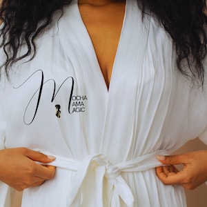 Kimono-gewaad zwangerschapsjurk, ziekenhuistas Essentials voor arbeid en bevalling, eerste keer moeder postpartum cadeau, push-cadeau voor moeder, Blackowned