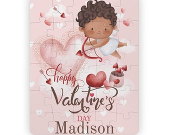 Arco y flecha Cupido Rompecabezas de nombre personalizado, Regalo personalizado de San Valentín para niños, Nombre de rompecabezas para niños, Rompecabezas de nombre de bebé, Rompecabezas de nombres de niños, Rompecabezas para niños pequeños