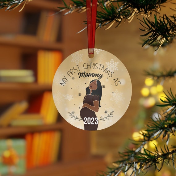 Expecting Ornament First Time Mom Gift My First Christmas New Mom
