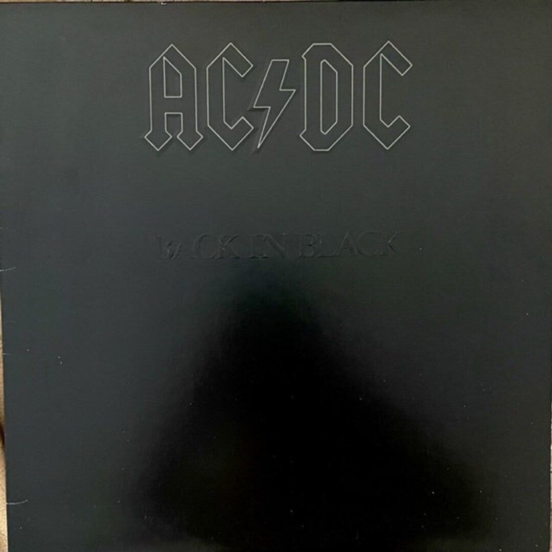 AC/DC 1980 Vinyl Back in Black: Classic Rock Vintage Record Album Great ...
