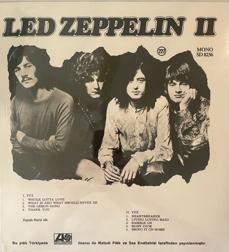 Led Zeppelin 2 vinyl Alternate Cover Led Zeppelin Colored Pink Vinyl