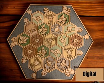 Settlers of Catan Board DIGITAL FILE - Etsy
