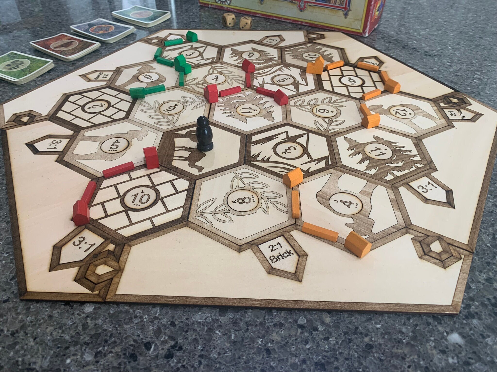 Custom Settlers of Catan Board SVG - Etsy