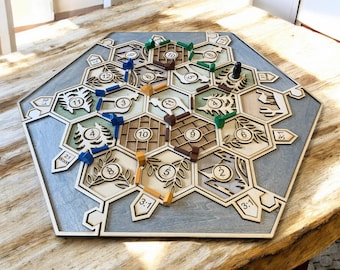 Artisan Settlers of Catan Board - SVG