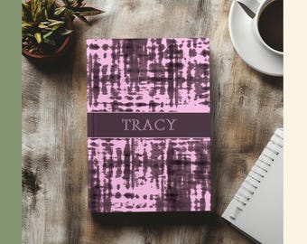 Personalized Pink Journal: Custom Name Notebook, Lined Stationery, Hardcover