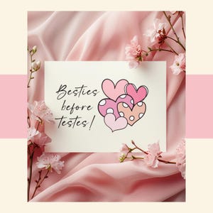 Carte meilleur ami Carte drôle de Saint-Valentin Carte de voeux impertinente Carte BFF Carte humour féministe Cadeau Saint-Valentin pour soeur Bestie demoiselle d'honneur femme