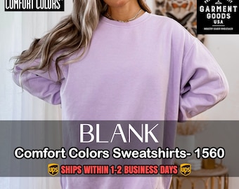 Comfort Colors Sweatshirts. Blank sweatshirts for sublimation, DTF, DTG, HTV. Unisex. Fast Shipping. Heavyweight.