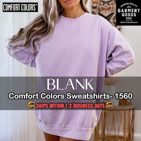 Comfort Colors Sweatshirts. Blank sweatshirts for sublimation, DTF, DTG, HTV. Unisex. Fast Shipping. Heavyweight.