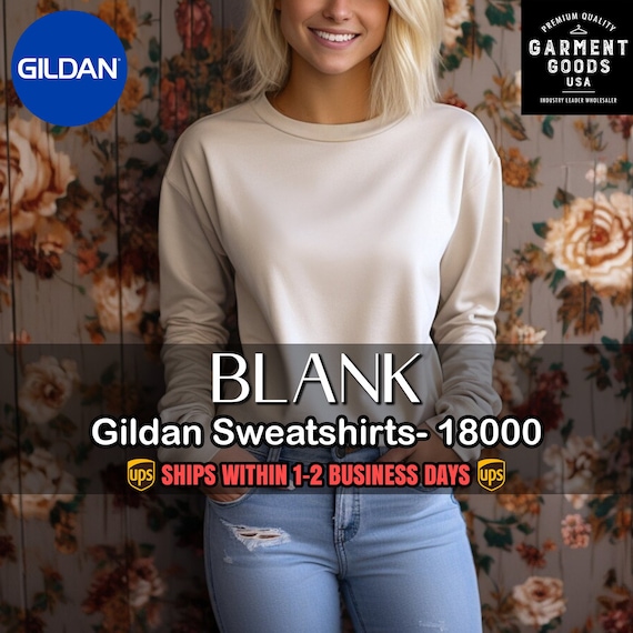 Gildan Heavy Blend Blank Sweatshirt , Gildan 18000 Plain Sweatshirt, Blank Sweatshirt, Wholesale Price Plain Sweatshirt , Fast Shipping