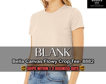 Bella Canvas Flowy Crop Tee. Blank Crop Top. Wholesale Bella Canvas Flowy Crop Tee. Sublimation. DTF. DTG. HTV. Fast Shipping