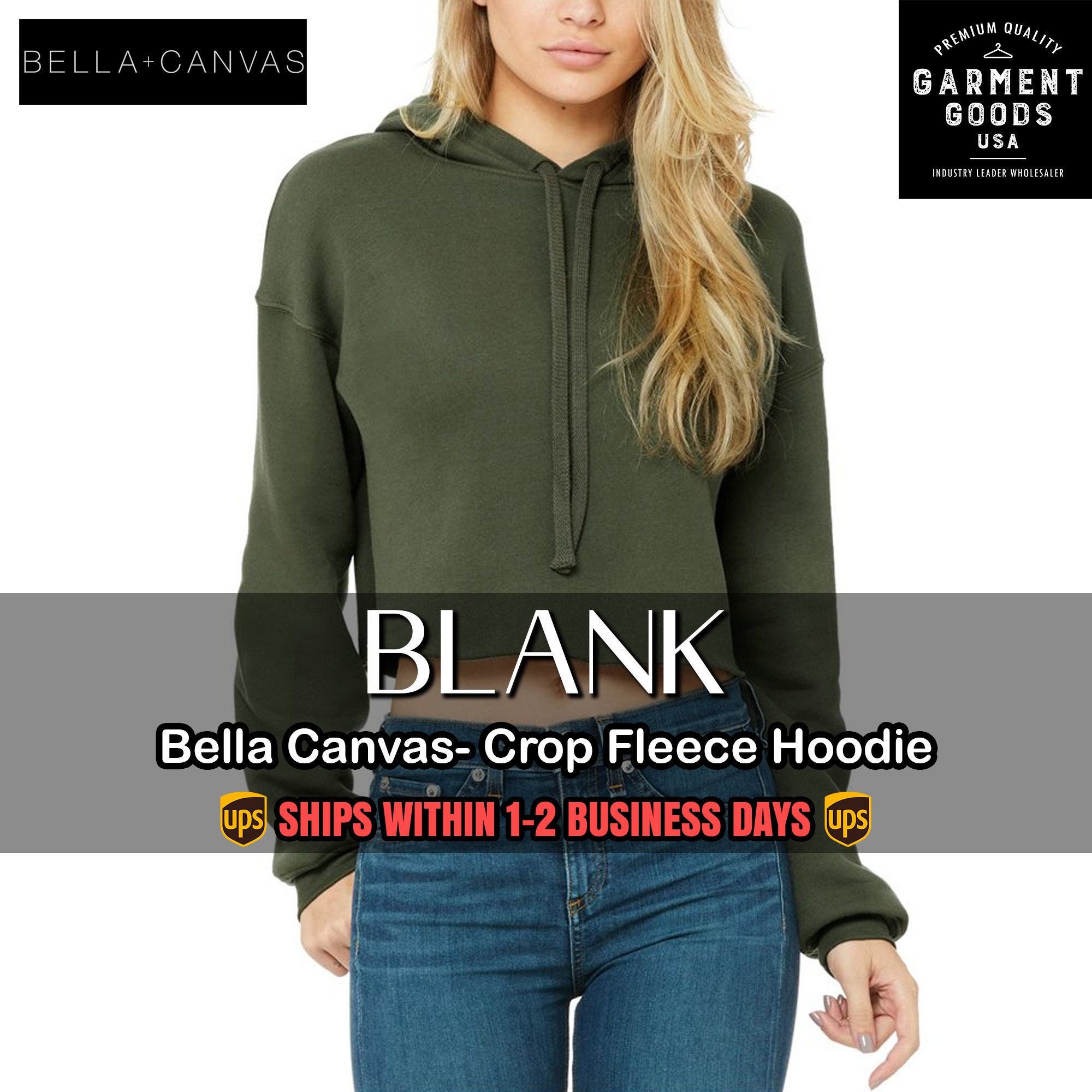 Crop Hoodie Blanks Etsy